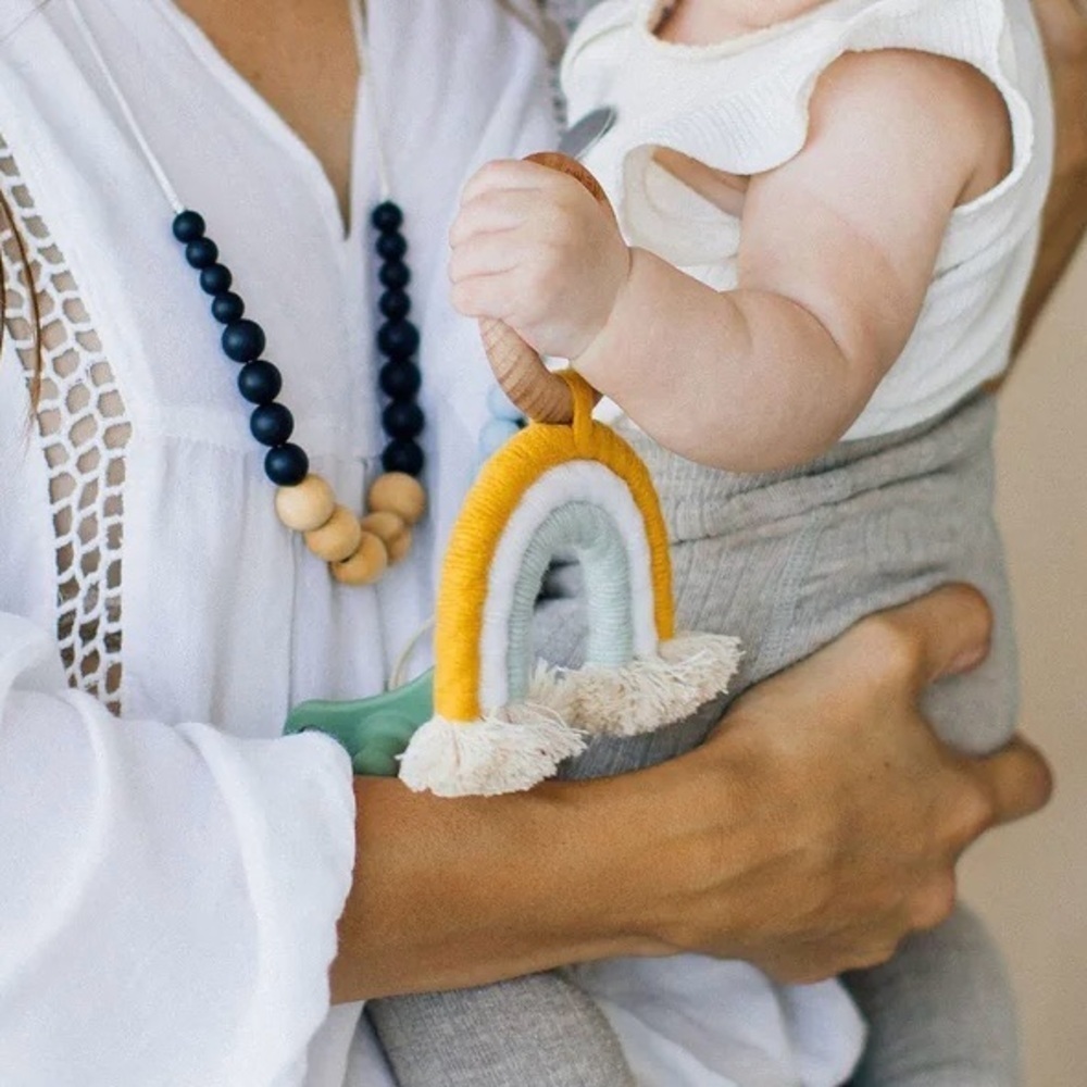 Rainbow Macrame Teether - Picture 2 of 5
